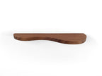 Double Curve Thick Mahogany Floating Shelf