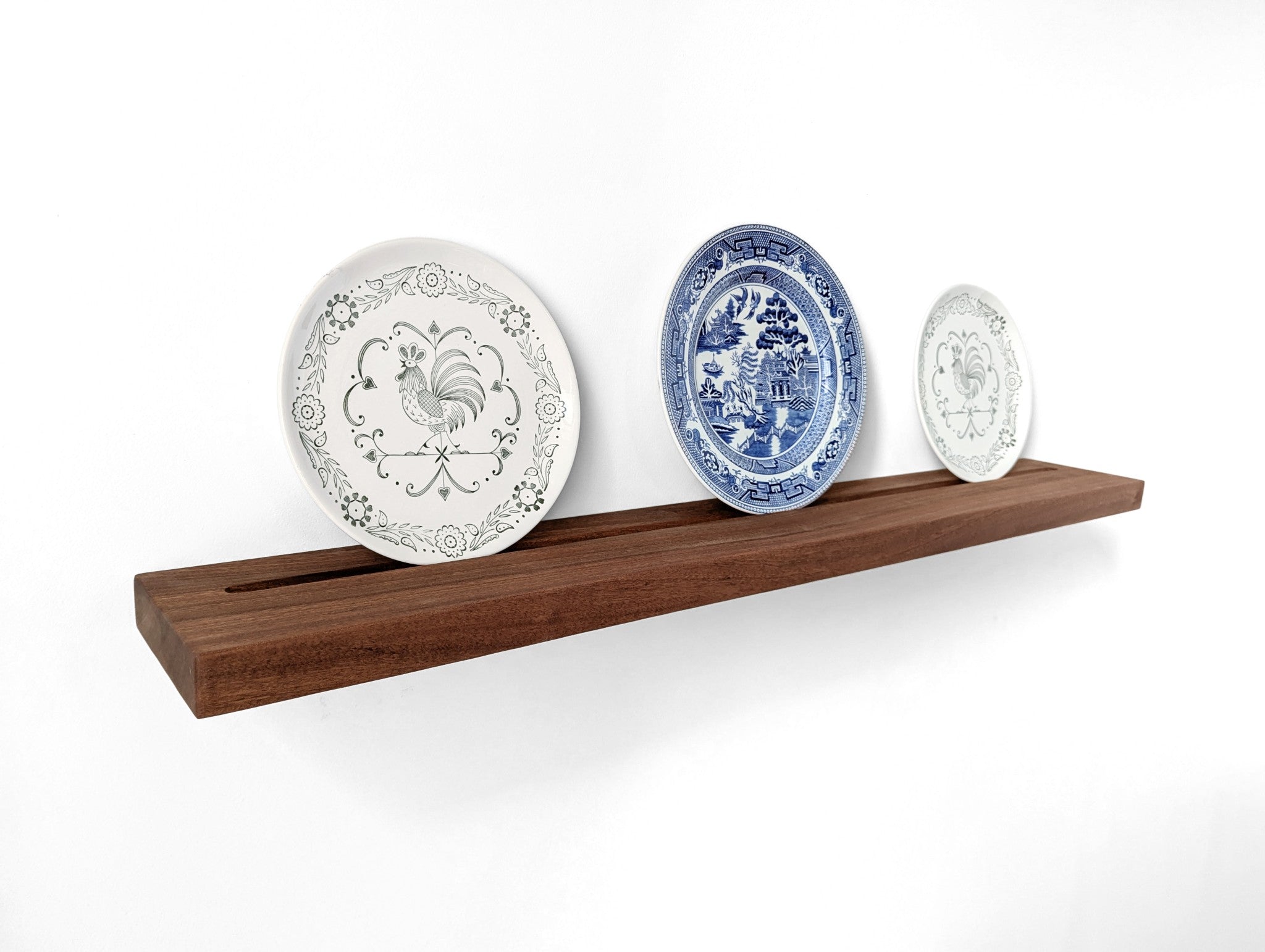 Plate Display Shelf in Mahogany