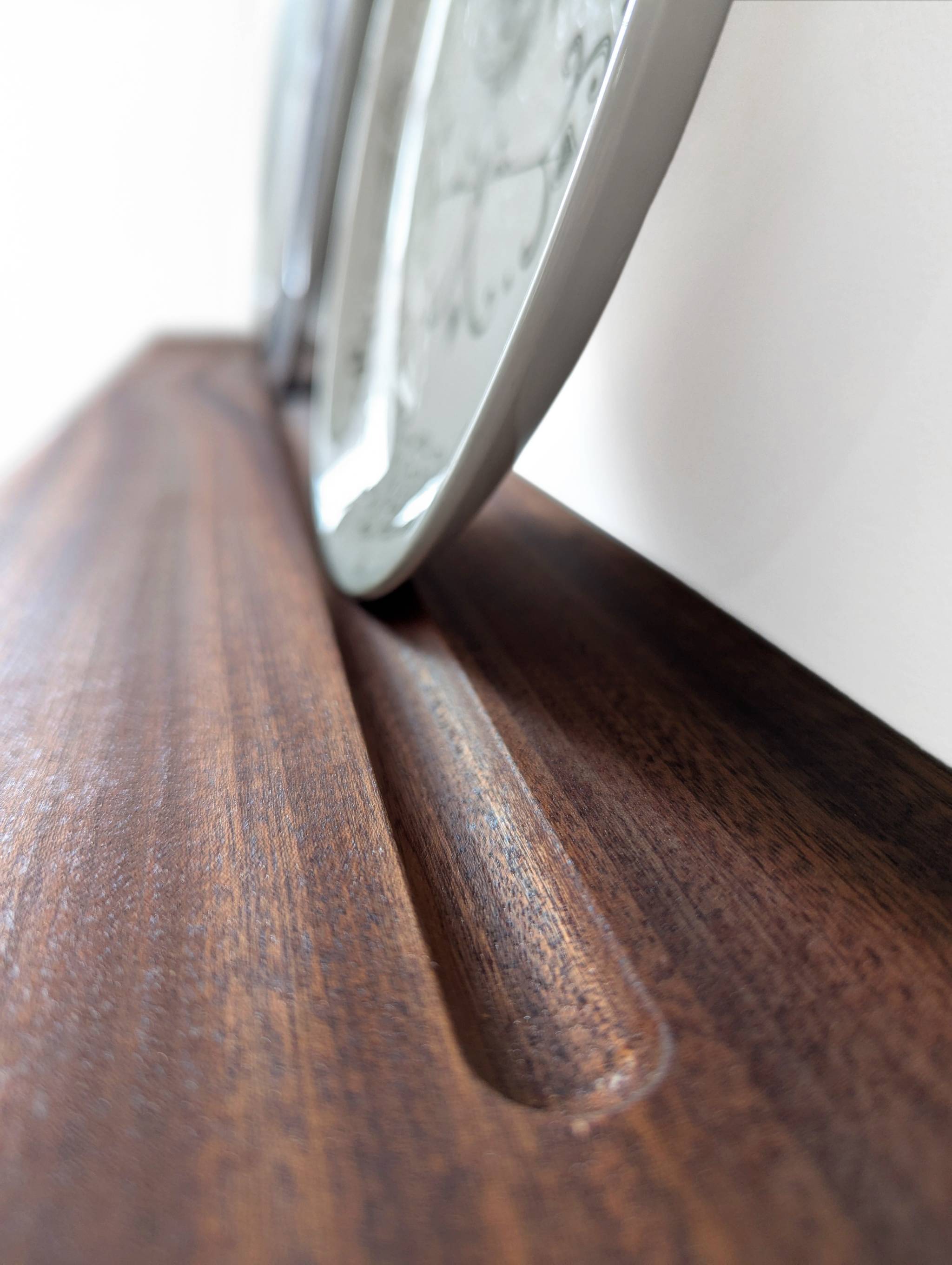 Plate Display Shelf in Mahogany
