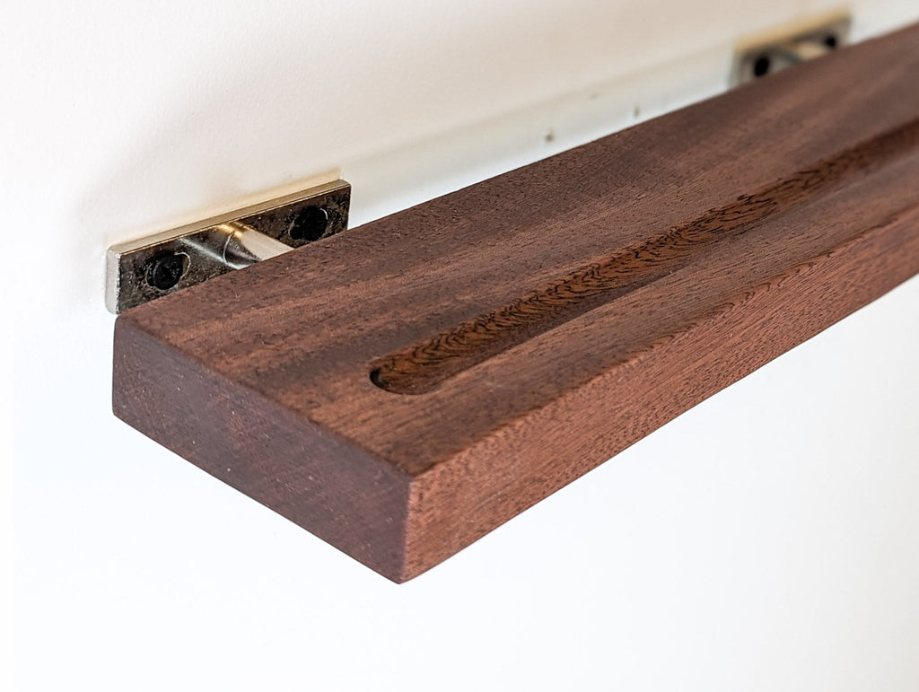 Vinyl Record Floating Shelf in Oak