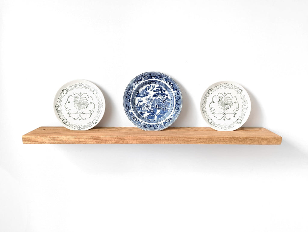 Plate Display Shelf in Oak