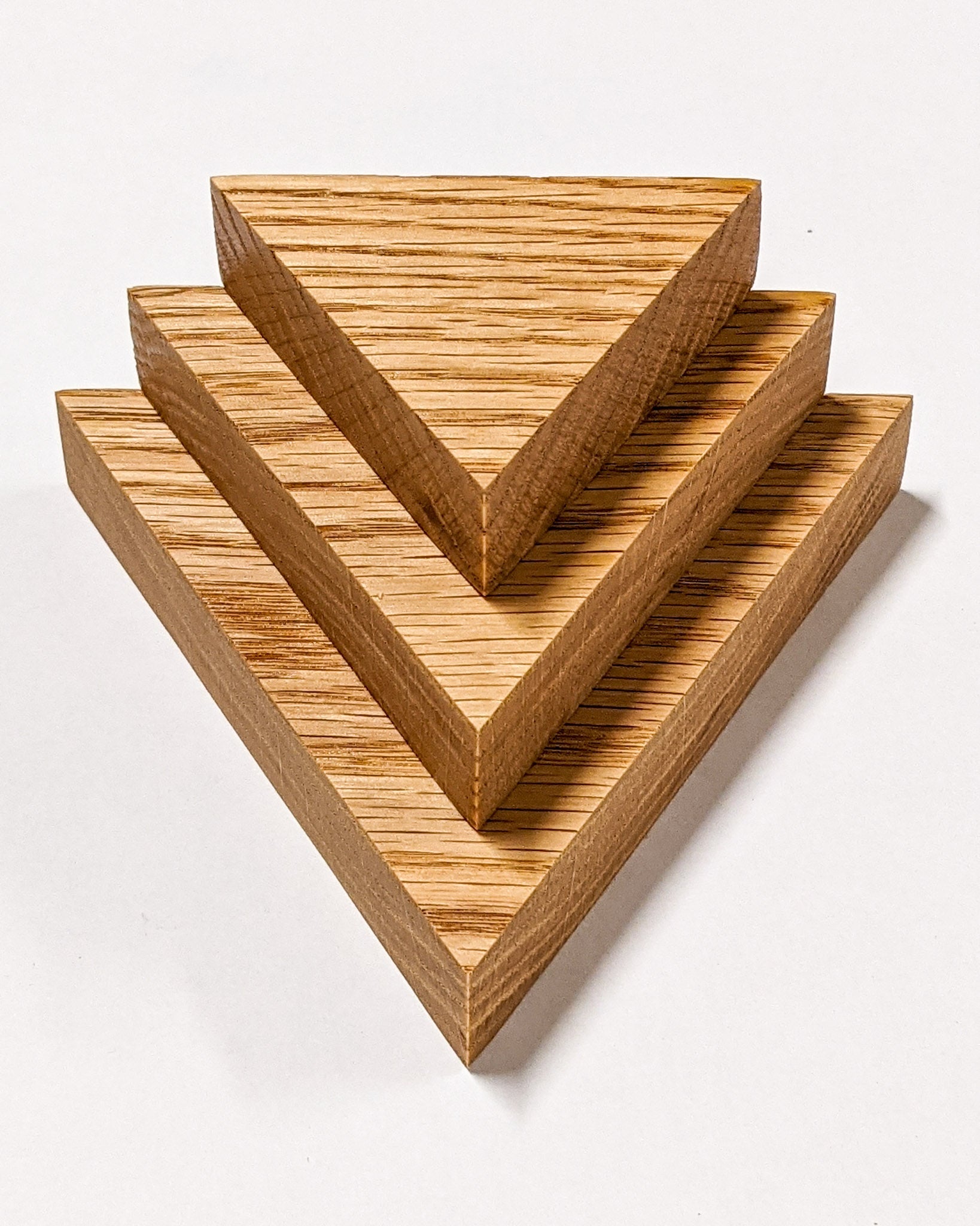 Small Triangle Display Shelf in Mahogany