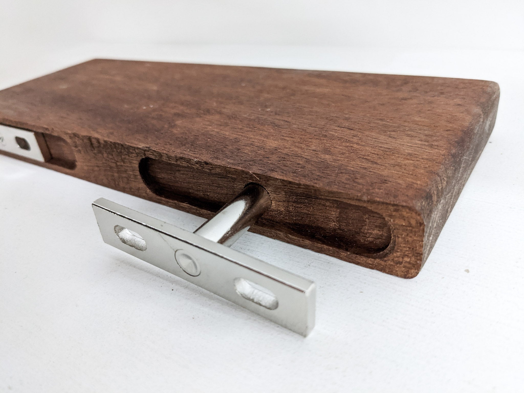 Thin Mahogany Floating Shelf in 6" to 36" lengths
