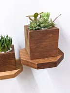 Small Octagon Display Shelf in Mahogany