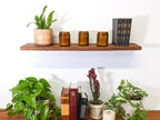 Thin Mahogany Floating Shelf in 6" to 36" lengths