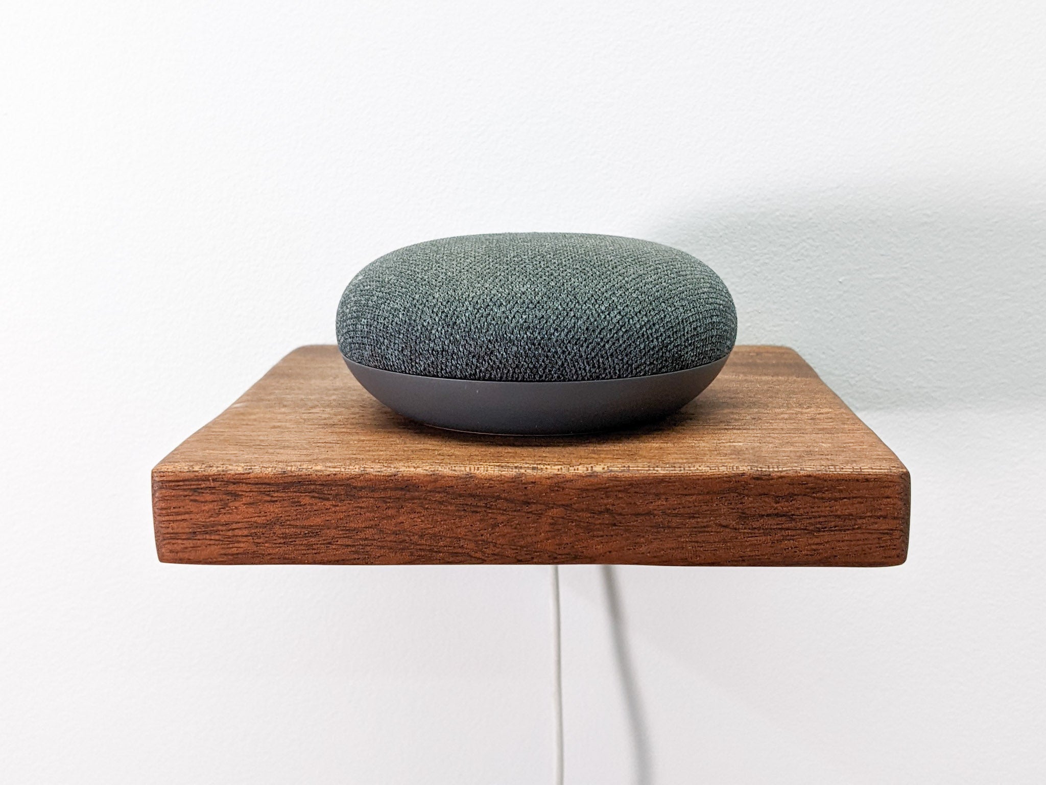 Oak Floating Shelf with Cord Hole