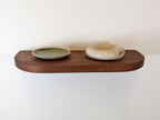 Thin Oak Floating Shelf with Rounded Corners