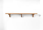 Solid Wood Shelf with Oak Brackets